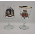 Vintage Royal Wedding 1981 and Queen Elizabeth Silver Jubilee Glasses