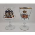 Vintage Royal Wedding 1981 and Queen Elizabeth Silver Jubilee Glasses