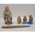 4 Shou Xing Chinese Star God of Longevity Figurines