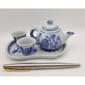Miniature Blue & White Porcelain tea set