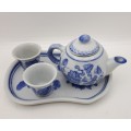 Miniature Blue & White Porcelain tea set