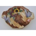Antique/Vintage Handpainted `Viola` tray H&K Tunstall(1870-1956) Made in England(Chipped)