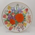 Vintage Chrysanthemum Bouquet Wall Plate 19,5cm