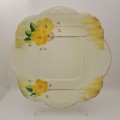 Vintage Grafton China Hand Painted Plate-Made in England 241x245mm