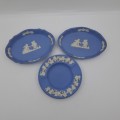 3 Vintage Wedgwood Items- 2 trays and Ashtray -Made in England