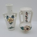 2 Miniature Vintage Porcelain Vases 90mm and 80mm
