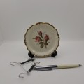Small Vintage Rosenthal Pompadour plate 116mm made in SELB-Germany- with wire Hanger
