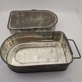 Vintage ACME Miners Snap tin / Lunch Tin 57x203x115mm