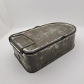 Vintage ACME Miners Snap tin / Lunch Tin 57x203x115mm