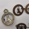 7 x South African Infantry Brigade Cap Badges -1 x WW1 and 6 x WW2