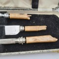 Knife Makers Project !!! Antique Leonard Donald & Stanley Sheffield Carving set handles  detoriated