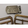 WW2 Royal Airforce Brass Buckle plus 2 other Buckles
