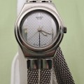 Pre-owned 1999 Swatch mignardise Irony Ladies watch with long Bracelet