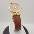 Pre-owned Ladies Fossil PC-9568n3 ATM Quartz watch with Fossil Leather strap -working