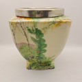 Antique Porcelain Hand Painted `Paradise` Vase made in England (no Handle and no Lid)