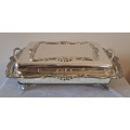 Large  20th Century Silver-Plate Entree serving Dish with lid.