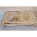 Large   Silver-Plate Entree serving Dish with lid.
