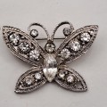 Pre-owned Vintage Butterfly Brooch 38x28mm