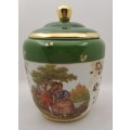 Vintage Limoges Goumot Labesse Porcelain Vase with Lid - France