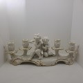 Mid-20th Century Hutschenreutherutter Kunstabteilung Germany Porcelain Cherub Candelabra