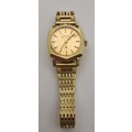 Pre-owned Vintage Ladies Bulova `tuning fork` watch watch -Gold Plated -Working