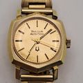 Pre-owned Vintage Ladies Bulova `tuning fork` watch watch -Gold Plated -Working