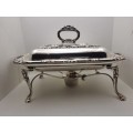 Antique Legacy Plate E.P.C no 134 chafing dish/server with Pan and burner