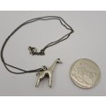 Vintage Silver Giraffe pendant on Chain