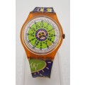 Pre-Owned Vintage Swatch AG 1993 Swiss Watch -Silicon band - Working