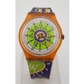 Pre-Owned Vintage Swatch AG 1993 Swiss Watch -Silicon band - Working