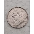 1896 ZAR - South African Republic Silver  3 Pence Zuid Afrikaansche Republiek