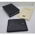 Unused MONT BLANC Crocodile Skin Notepad Wallet still in Box No 764