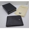 Unused MONT BLANC Crocodile Skin Notepad Wallet still in Box No 764