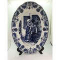 Large Vintage Oval Plate Limited Edition Delft Old Master series Young Love Serie no. 2718