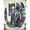 Large Vintage Oval Plate Limited Edition Delft Old Master series Young Love Serie no. 2718