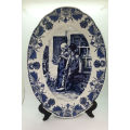 Large Vintage Oval Plate Limited Edition Delft Old Master series Young Love Serie no. 2718