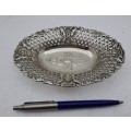 Small Vintage Silverplated Tray- 15cm x 10,7cm x 2cm