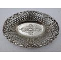 Small Vintage Silverplated Tray- 15cm x 10,7cm x 2cm