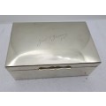 Vintage Metal Trinket Box -Engraved - 14cm x 9,3cm x 5,5cm
