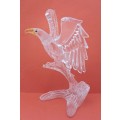 Miniature Swarovski Crystal Eagle Figurine  12cm x 7cm x 8cm (see condition)
