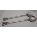 Large Carol Boyes  18/8 Stainless Steel Salad serving Spoon set -Used Condition - 30cm
