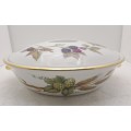 Vintage Royal Worcester Serving Dish with Lid Shape 22 Size 4 -Fireproof made in England