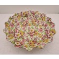 Vintage James Kent Longton Du Barry Floral Dish -Made in England 4,5cm x18cm.