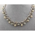 Vintage Trifari  Pearl Necklace with Matching Earrings -Made in Italy