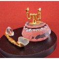Miniature Swarovski Crystal Memories Telephone 28mm x30mm x24mm