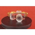 Miniature Swarovski Crystal Camera  17mm x 24mm x 18mm