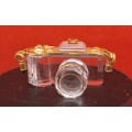 Miniature Swarovski Crystal Camera  17mm x 24mm x 18mm