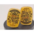 Vintage cufflinks with Pietersburg Coat of Arms -Boxed