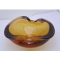 Small Murano Glass Bowl -Ashtray 5,5cm x13,5cm x 10cm