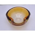 Murano Glass Bowl -Ashtray 5cm x13cm x 13cm.